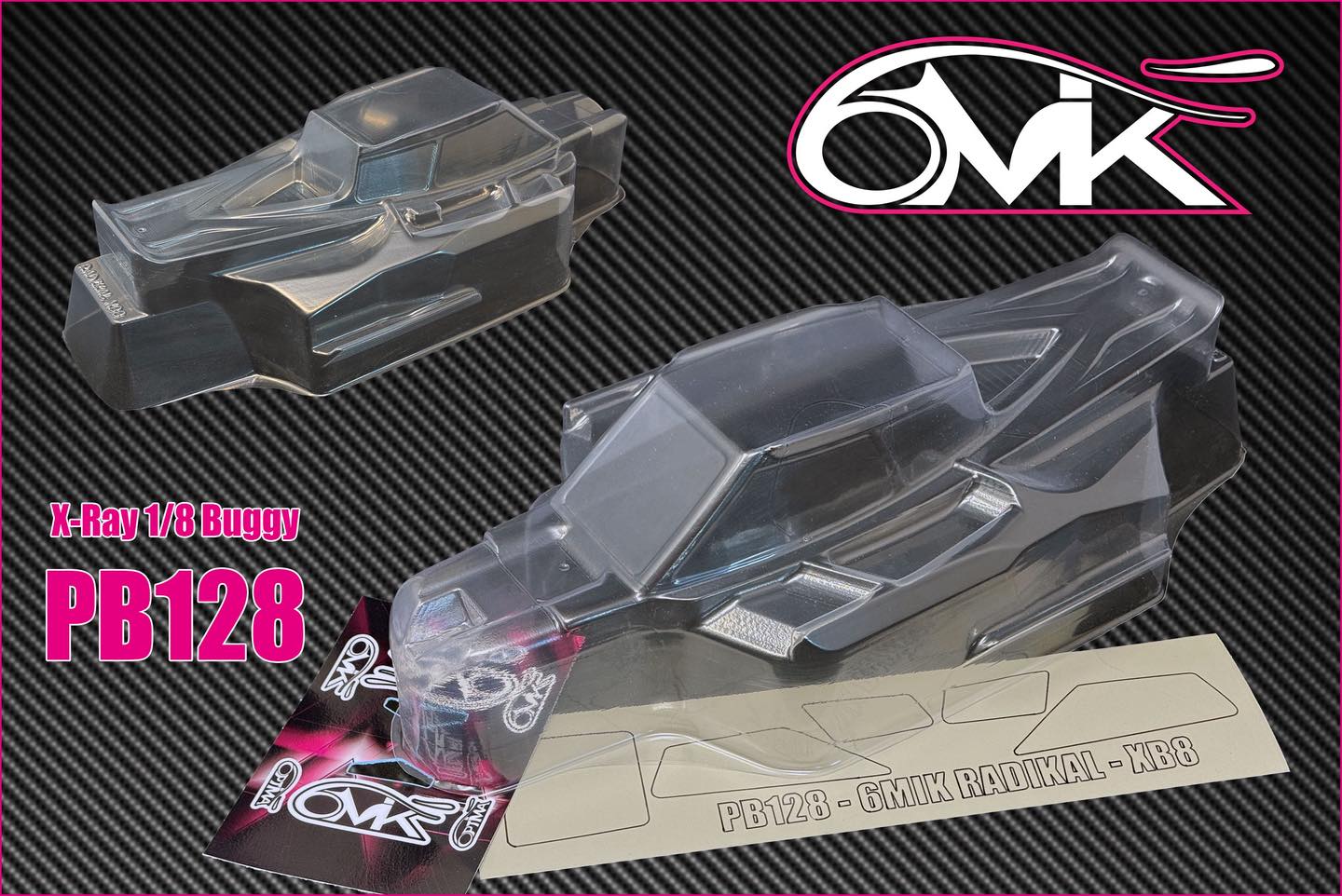 6Mik Carrosserie Radikal Xray XB8 1/8 PB128
