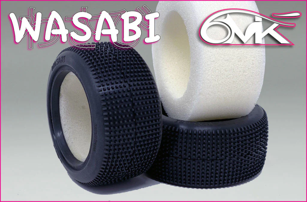 6MIK Pneus Arrière 1/10 4x4 Wasabi (x2) TM112