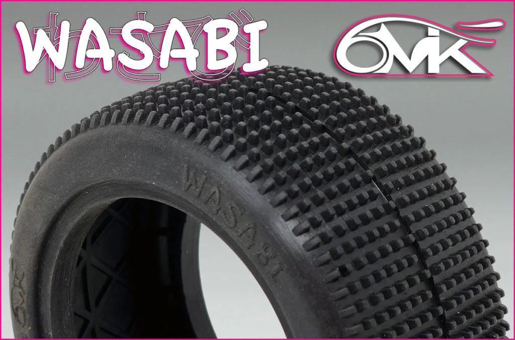 6MIK Pneus Arrière 1/10 4x4 Wasabi (x2) TM112 - Image 2