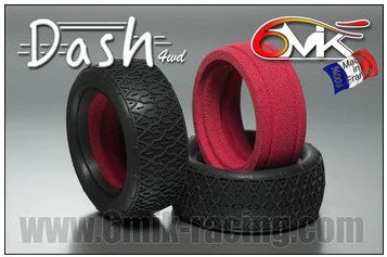 6MIK Pneus Avant Dash + Inserts Ultra 1/10 4WD (x2) TI110