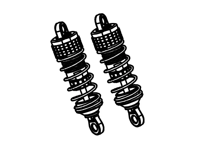 Absima Amortisseur Alu (x2) Mini AMT BL/3S 1610126