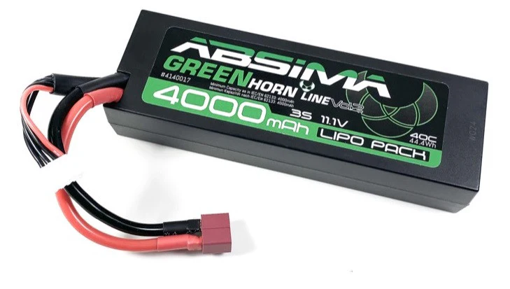 Absima Batterie Low Profile Lipo 11.1V 4000mAh 40C Dean 4140017