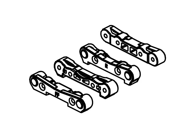 Absima Cale de Suspension (x4) Mini AMT BL/3S 1610114