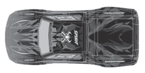Absima Carrosserie Rouge Spirit 1/16 AB35-SJ01