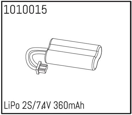 Absima Hobby Plus Batterie Lipo 7.4V 360mAh 1010015