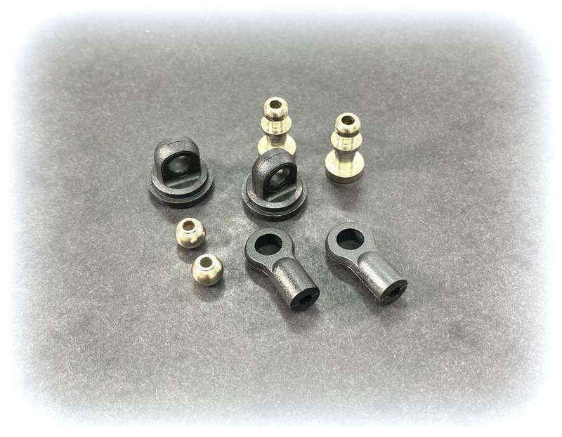 Absima Kit Rotules Amortisseurs Aluminium 1/8 (x8) 2330070