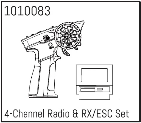 Absima Radio 2.4Ghz + Module 2 en 1 CR-18 1/18 HBP240169
