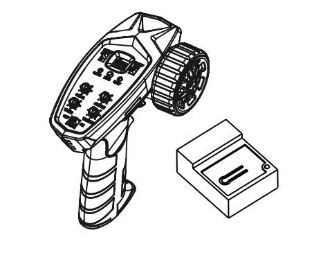 Absima Radio + Module 2 en 1 RX/TX (2Pcs) Speck-B 1/24 HBP250134