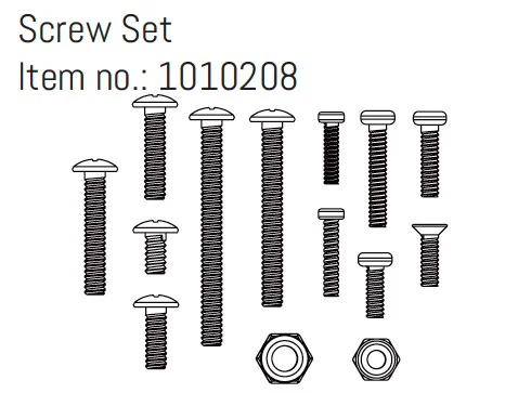 Absima Set Visserie Crawler 1/18 EVO HBP240384