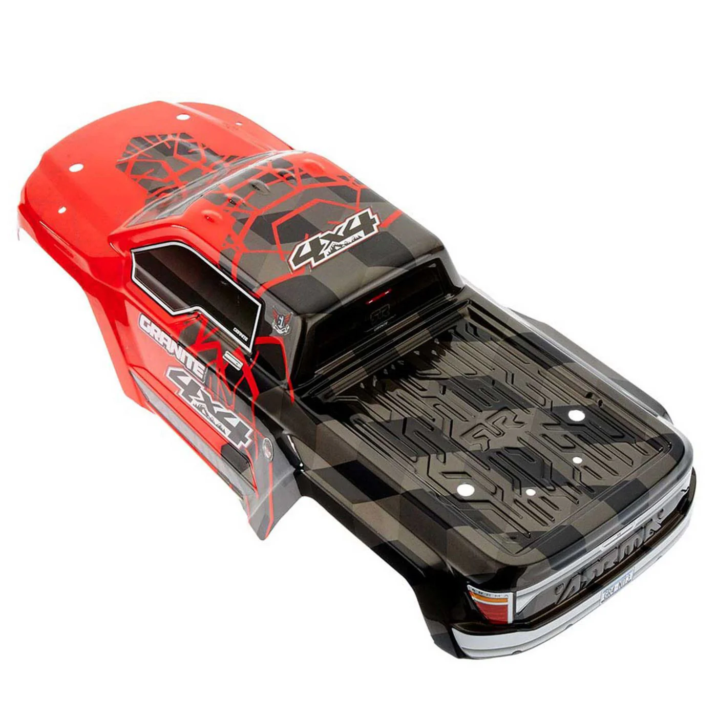 Arrma Carrosserie Peinte Rouge Granite 4x4 Mega AR402256 - Image 2