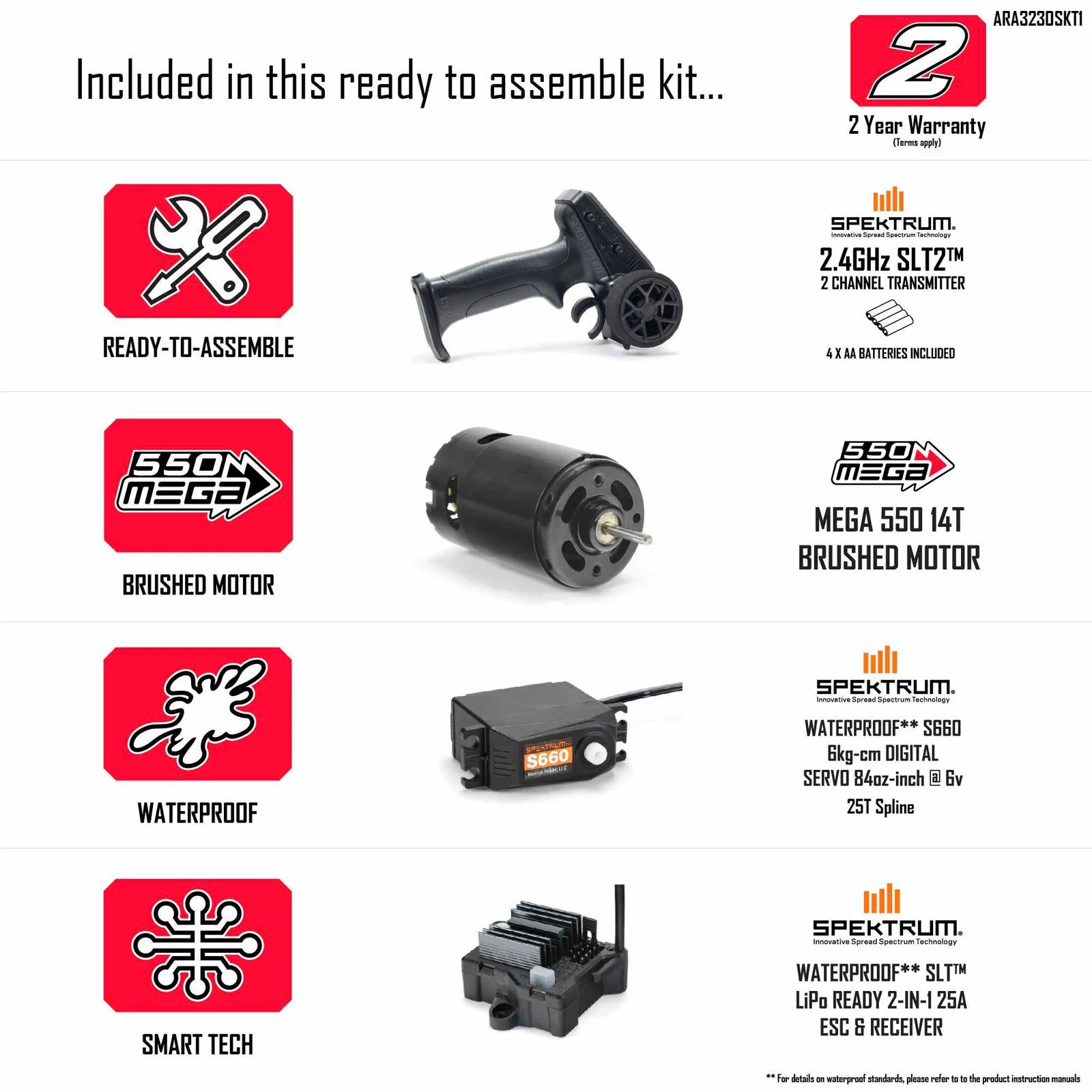 Arrma Monster Truck GORGON 4x2 Mega 550 KIT ARA3230SKT1 - Image 19