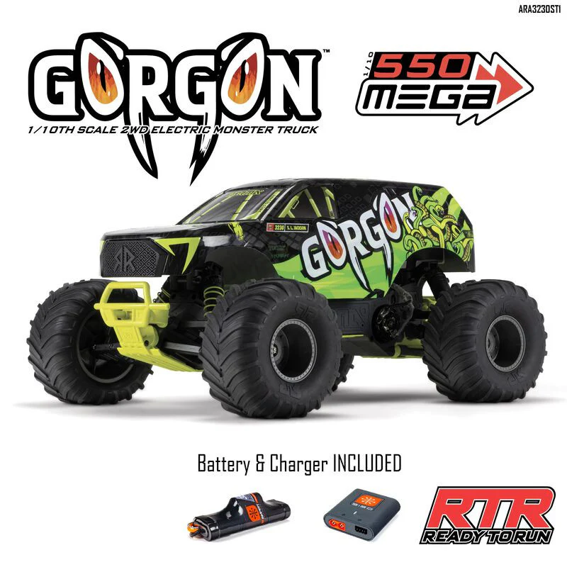 Arrma Monster Truck GORGON 4x2 Mega 550 RTR + Batterie / Chargeur ARA3230ST - Image 15
