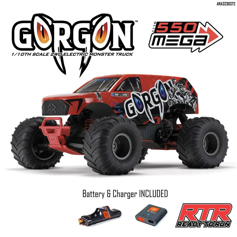 Arrma Monster Truck GORGON 4x2 Mega 550 RTR + Batterie / Chargeur ARA3230ST - Image 30