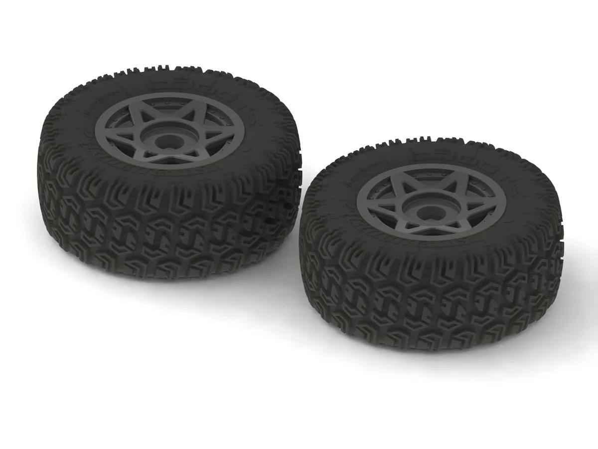Arrma Pneus & Jantes dBoots Sidewinder 2 6S Noir (x2) AR550003 - Image 2