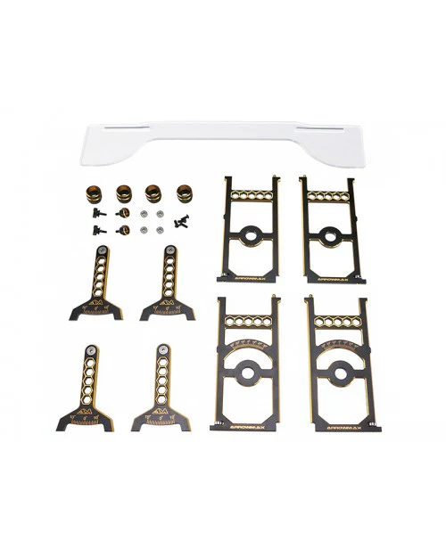 Arrowmax Banc de Réglage Alu 1/8 Tout Terrain V2 Black Golden AM170042 - Image 3