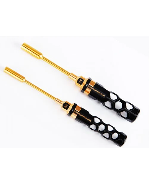 Arrowmax Trousse à Outils Honeycomb Black Gold 1/10 Piste (10pcs) AM199444 - Image 2