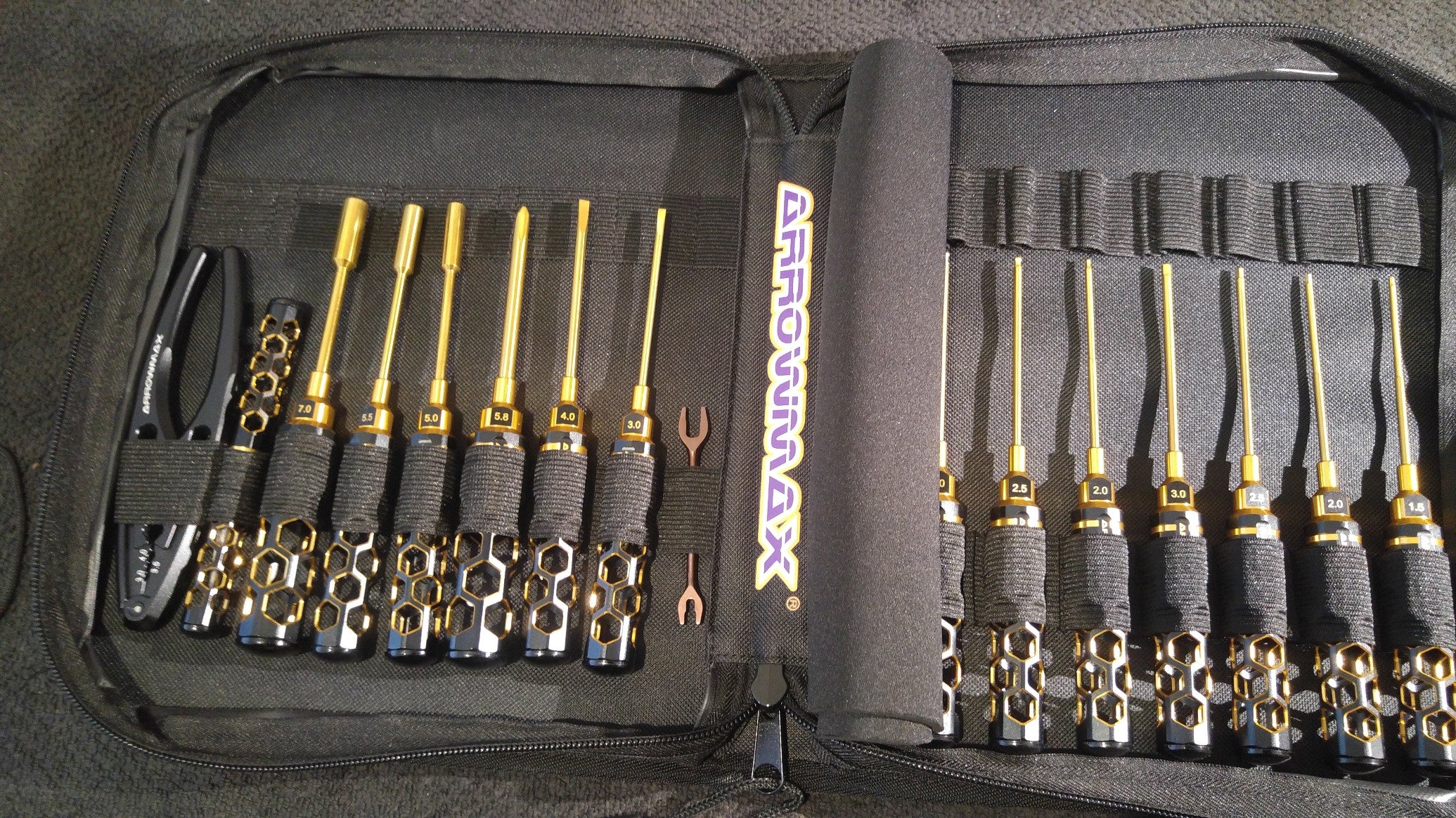 Arrowmax Trousse à Outils Honeycomb Black Gold Tout Terrain (16pcs) AM199443 - Image 4