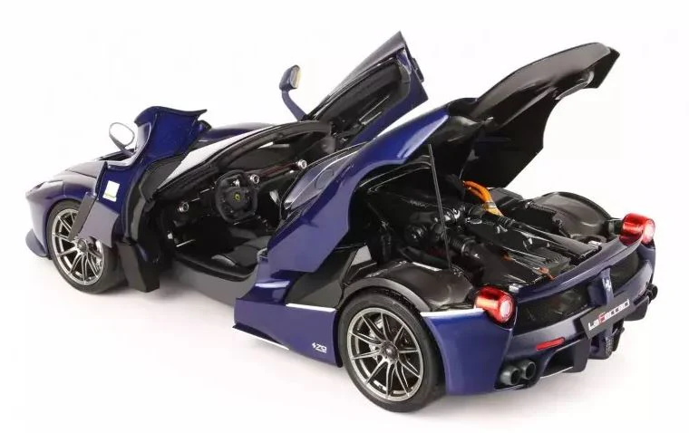 BBR Models Diecast Ferrari Laferrari Aperta Spider Bleu Tour de France 1/18 BBR182235 - Image 3