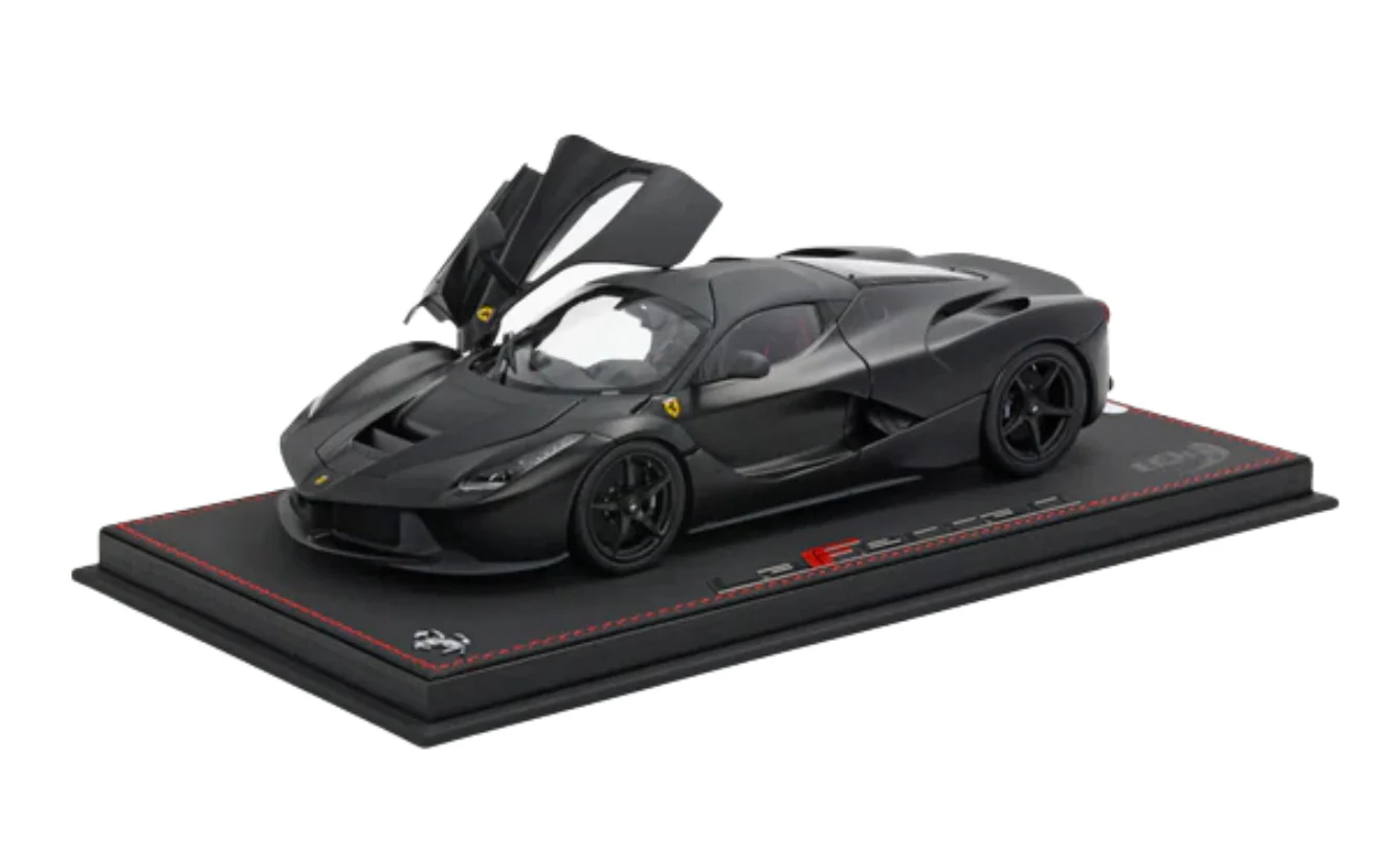 BBR Models Diecast Ferrari Laferrari Noir Matt 1/18 BBR182242 - Image 3