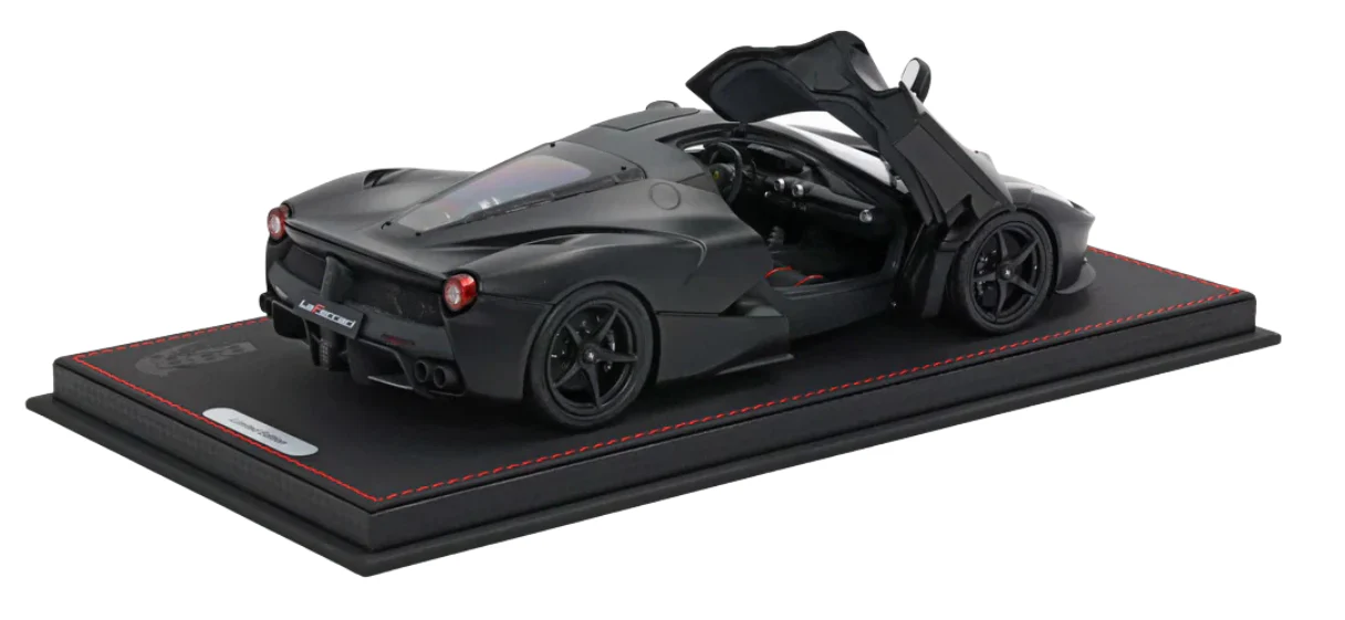 BBR Models Diecast Ferrari Laferrari Noir Matt 1/18 BBR182242 - Image 5