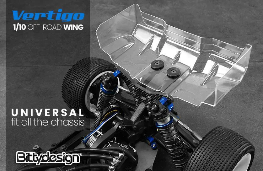 Bittydesign Aileron Vertigo Lexan 1mm 1/10 Off-Road (x2) BDW10-VRT - Image 2