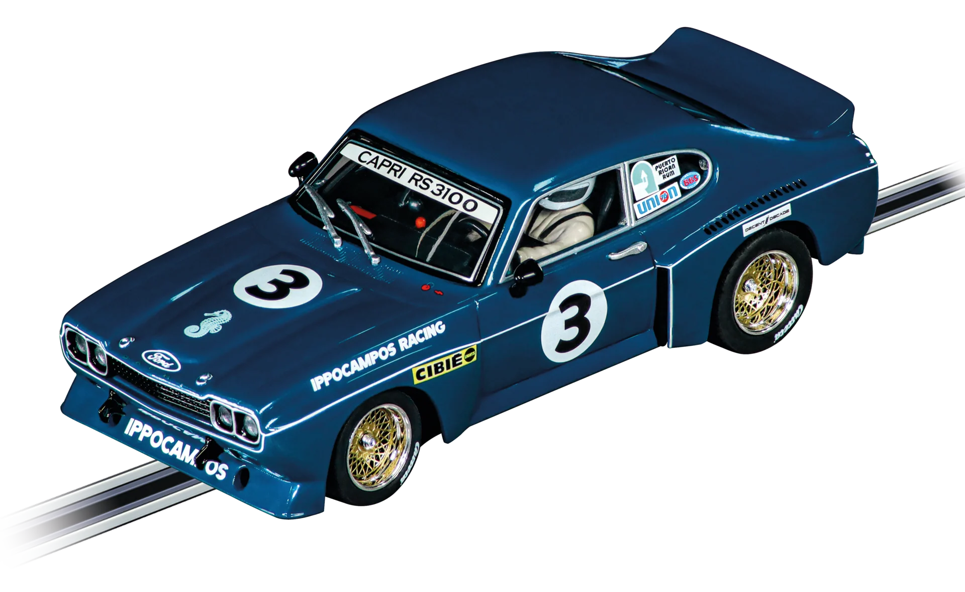 Carrera Digital 132 Ford Capri RS 3100 Ippocampos Racing, No.3 32080