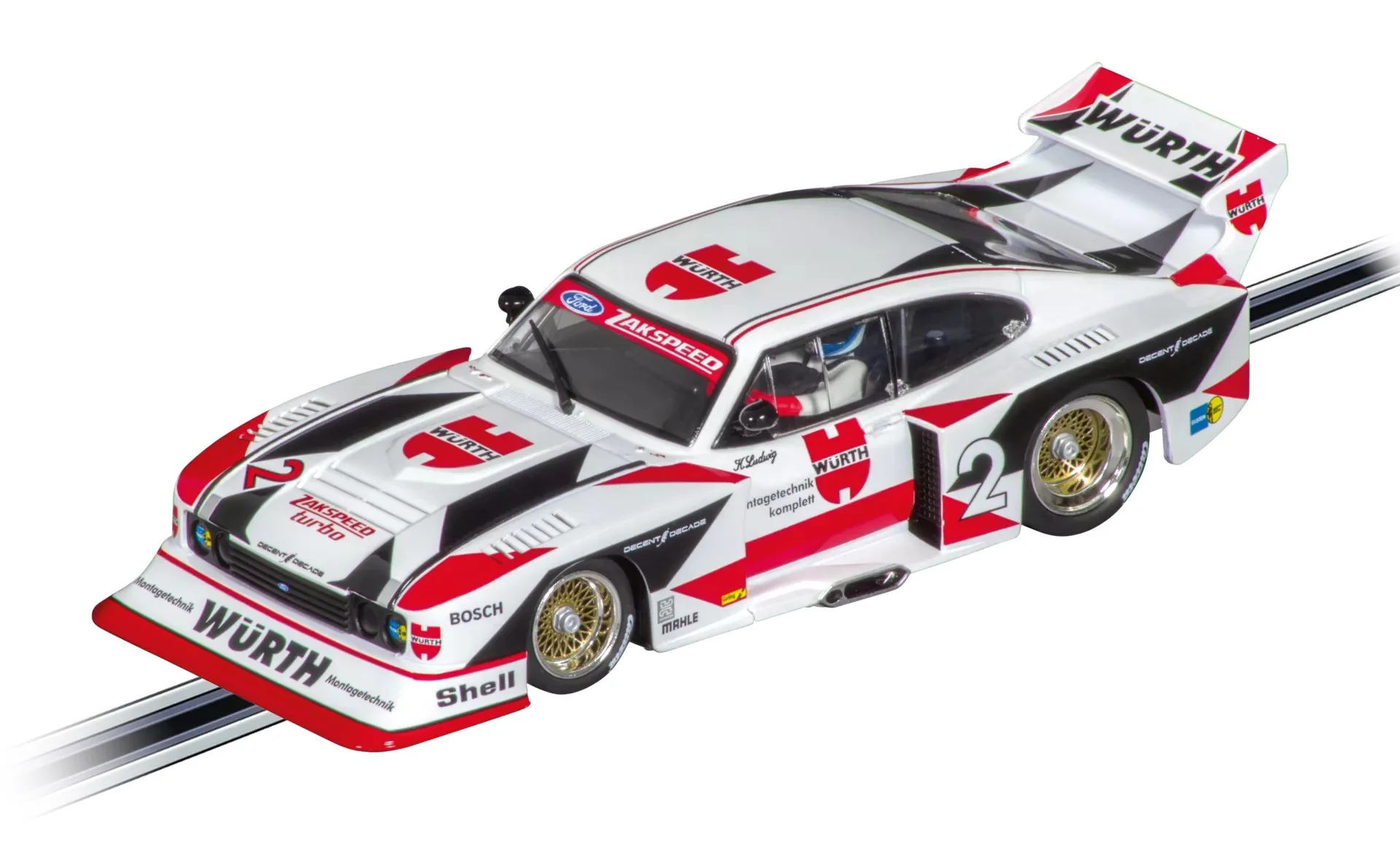 Carrera Evolution 132 Ford Capri Zakspeed Turbo Würth-Zakspeed-Team, No.2 27718