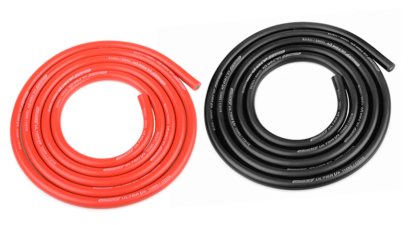 Corally Fil Noir/Rouge Ultra V+ Silicone Super Flexible 14AWG 2x1m 50122