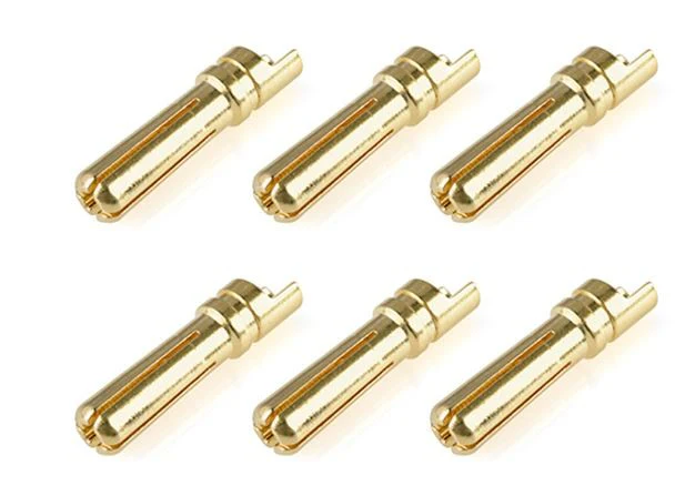 Corally Plug Male Or 4.0mm Droit (x6) 50152