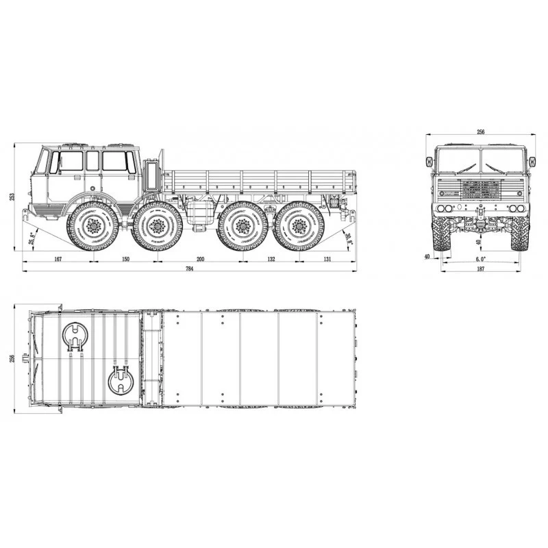 Cross-RC Camion militaire DC8 1/12 Kit - Image 6