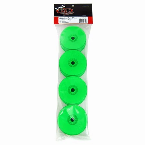 De Racing Set de 4 Jantes Speedline Plus Pour Buggy 1/8 "GREEN" DER-PSB-8G - Image 2