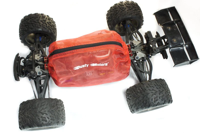 Dusty Motors Housse de protection 1/16 Rouge