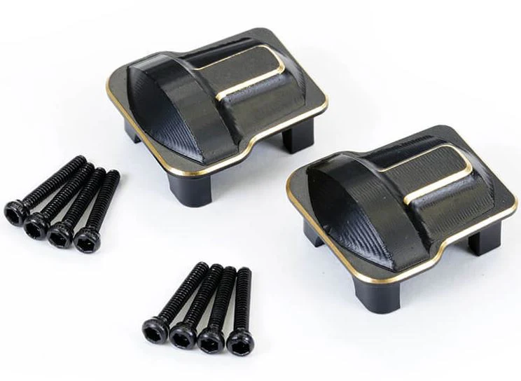 Fastrax Carter de pont Noir en Laiton (x2) TRX-4M FTTX464