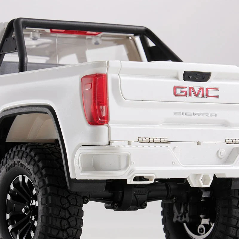 FMS Scale GMC Sierra 2019 FCX18 Brushless 4WD 1/18 RTR FMS11853RTR-WH-BL - Image 7