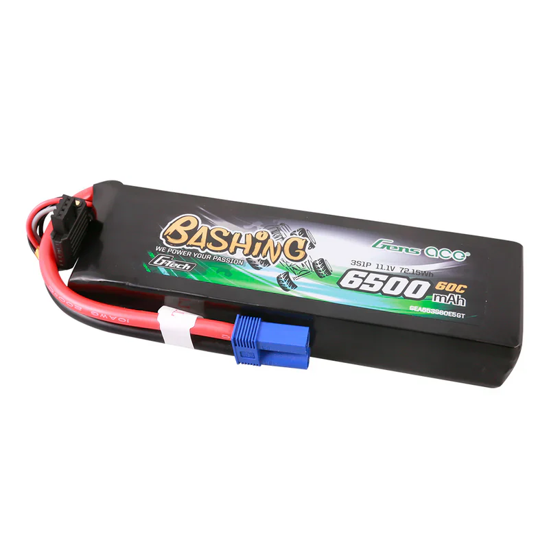 Gens Ace Accu lipo G-Tech 11.1v 6500mAh 60C EC5 GEA653S60E5GT
