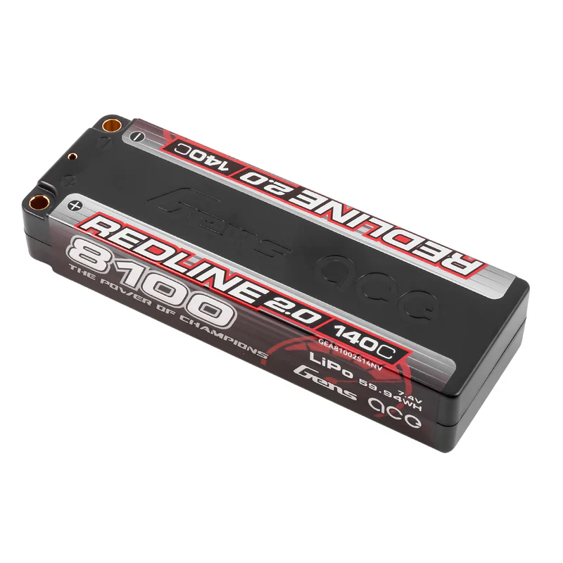 Gens Ace Redline 2.0 Accu lipo 7.4v 8100mah 140C 2S1P