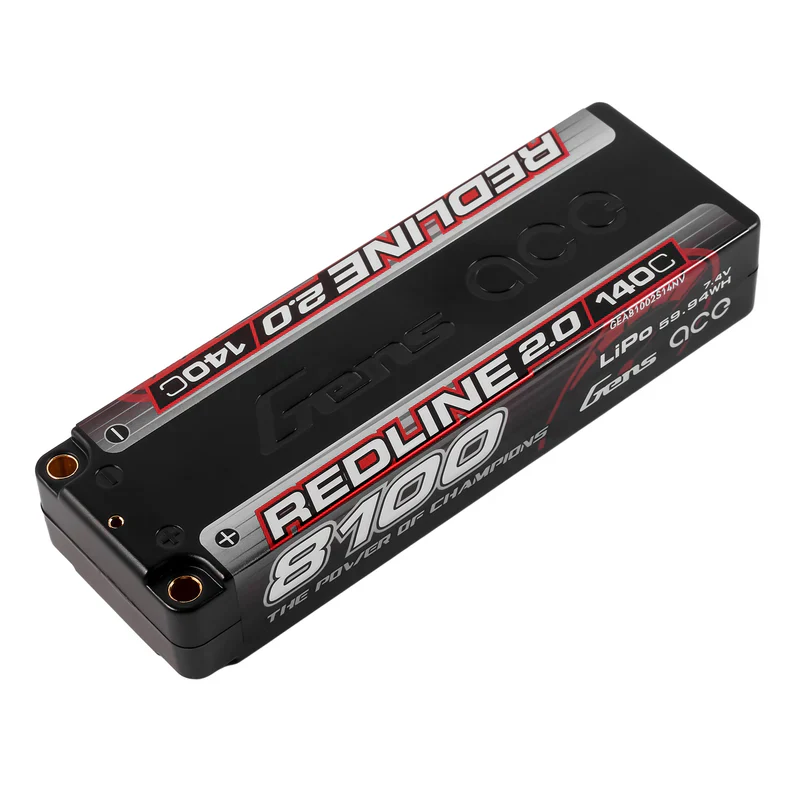 Gens Ace Redline 2.0 Accu lipo 7.4v 8100mah 140C 2S1P - Image 2