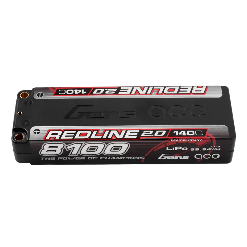 Gens Ace Redline 2.0 Accu lipo 7.4v 8100mah 140C 2S1P - Image 3