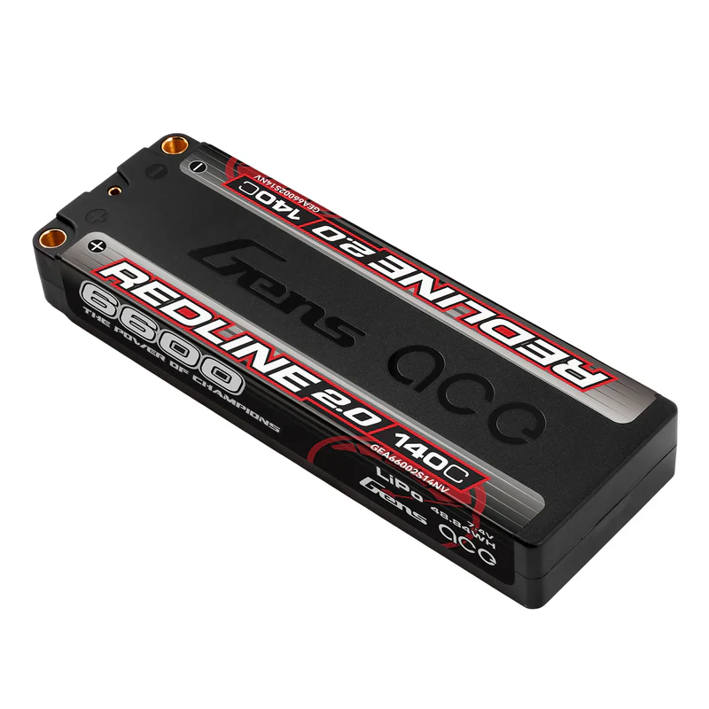 Gens Ace Redline 2.0 Accu lipo LCG 7.4v 6600mah 140C 2S1P