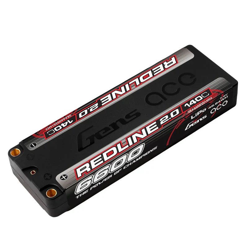 Gens Ace Redline 2.0 Accu lipo LCG 7.4v 6600mah 140C 2S1P - Image 2