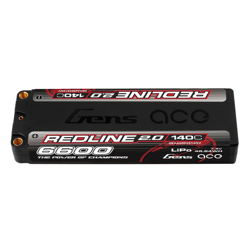 Gens Ace Redline 2.0 Accu lipo LCG 7.4v 6600mah 140C 2S1P - Image 3