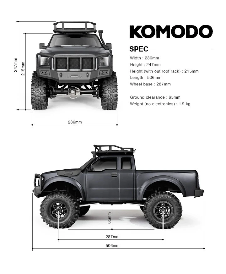 Gmade GS01 Komodo 4WD KIT GM54000 - Image 5