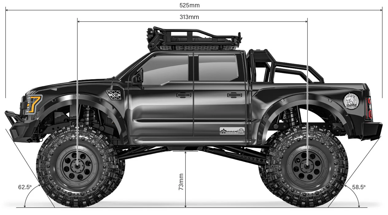 Gmade GS02 Komodo Double Cab TS RTR GM57005 - Image 4