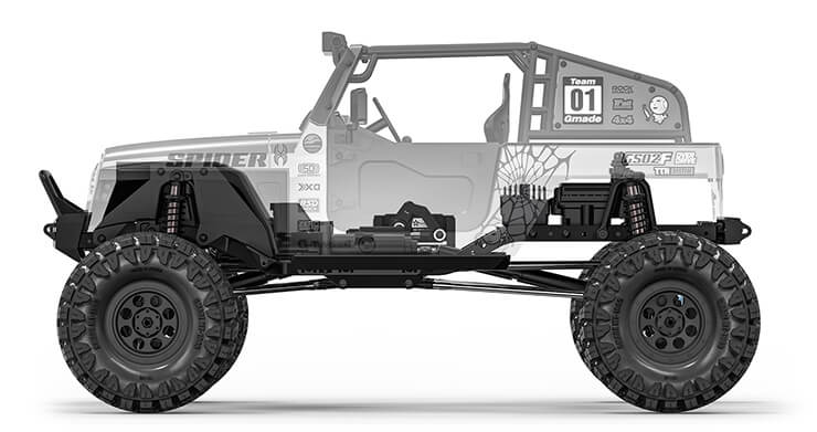 Gmade GS02F Spider Portal TS KIT GM57014 - Image 9
