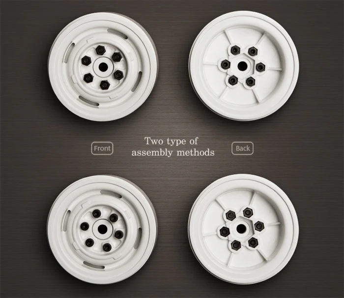 GMade Jantes VR01 Chrome 1.9 BeadLock (x2) GM70105 - Image 5