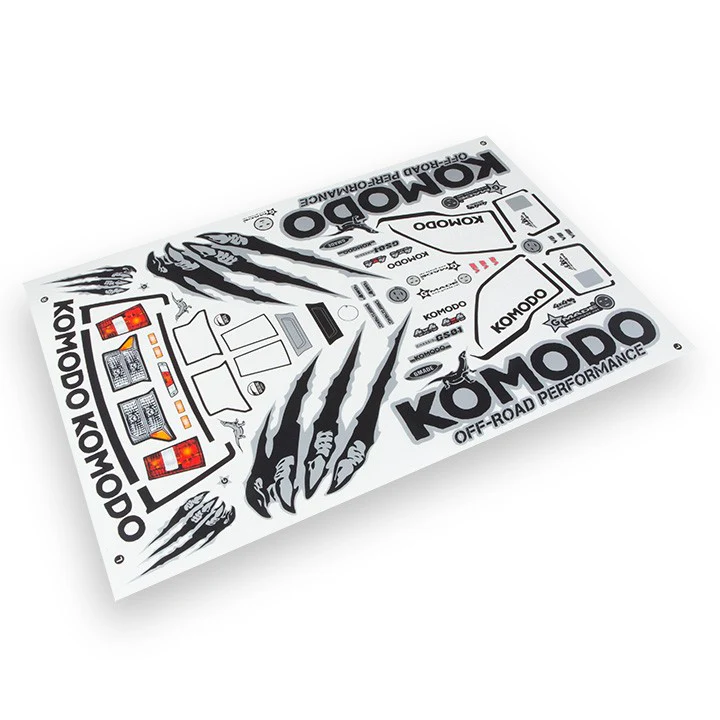 Gmade Planche de Stickers Pour Carrosserie Komodo GM49062