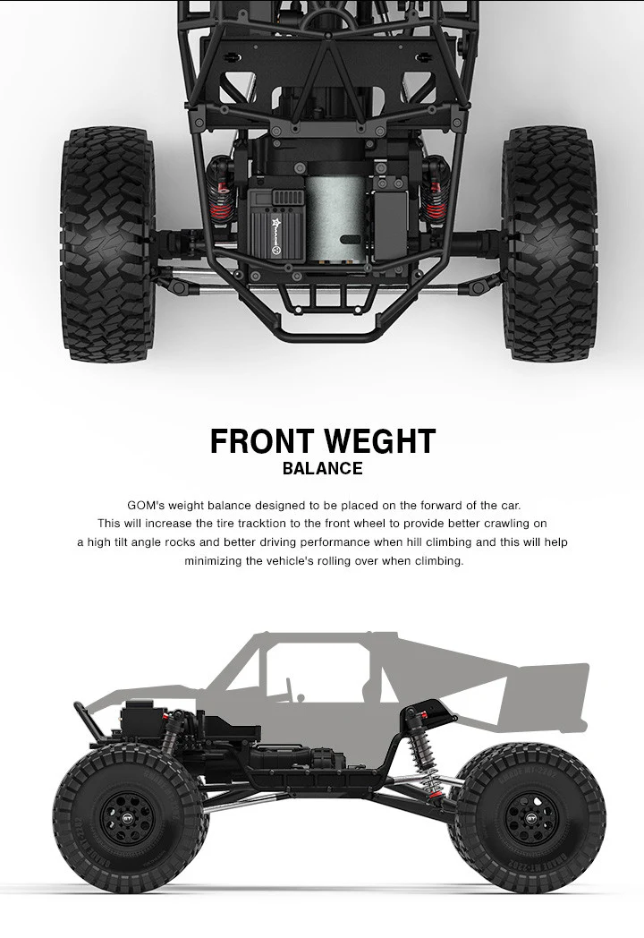Gmade Rock Buggy GOM GR01 4WD KIT GM56000 - Image 3