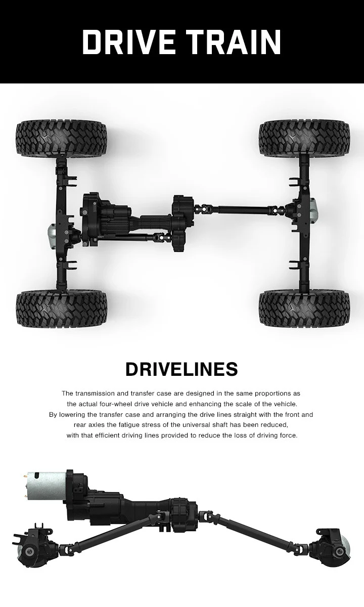 Gmade Rock Buggy GOM GR01 4WD KIT GM56000 - Image 4