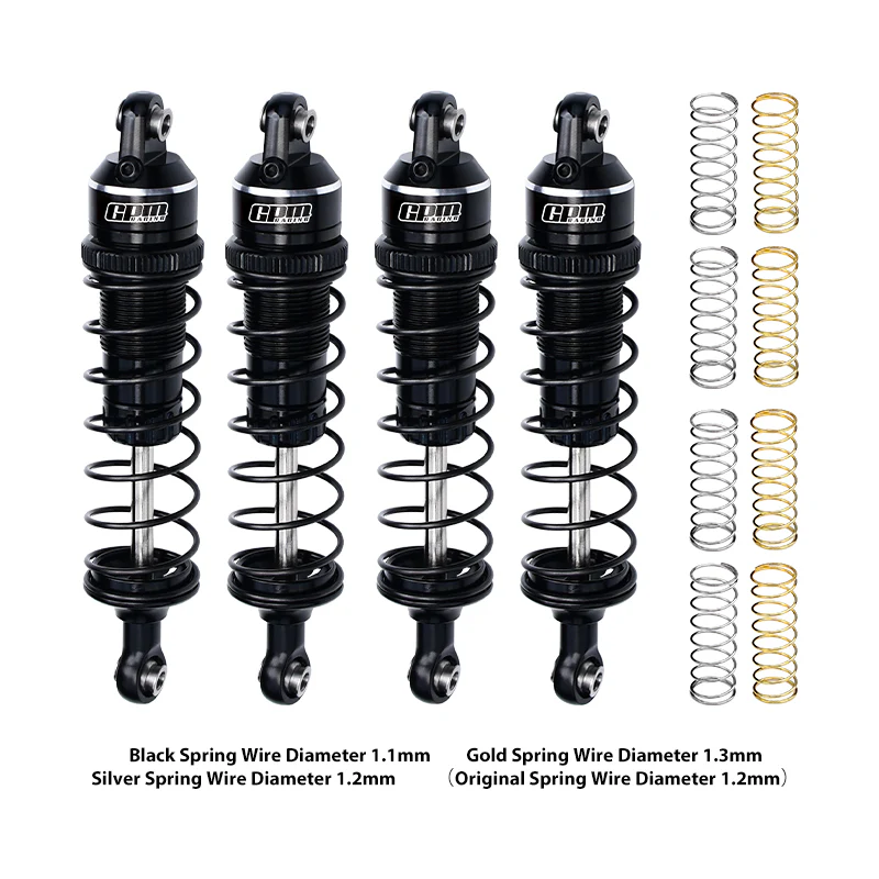 GPM Amortisseurs réglables alu Mini Maxx (x4) TXMM087FR-BK
