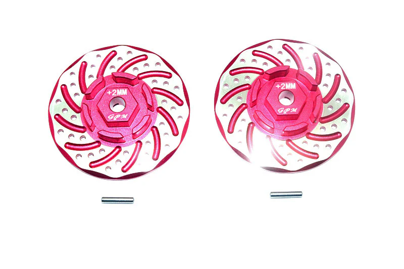 GPM Hexagones +2mm disque de frein alu (x2) RUS4010DX+2 - Image 4